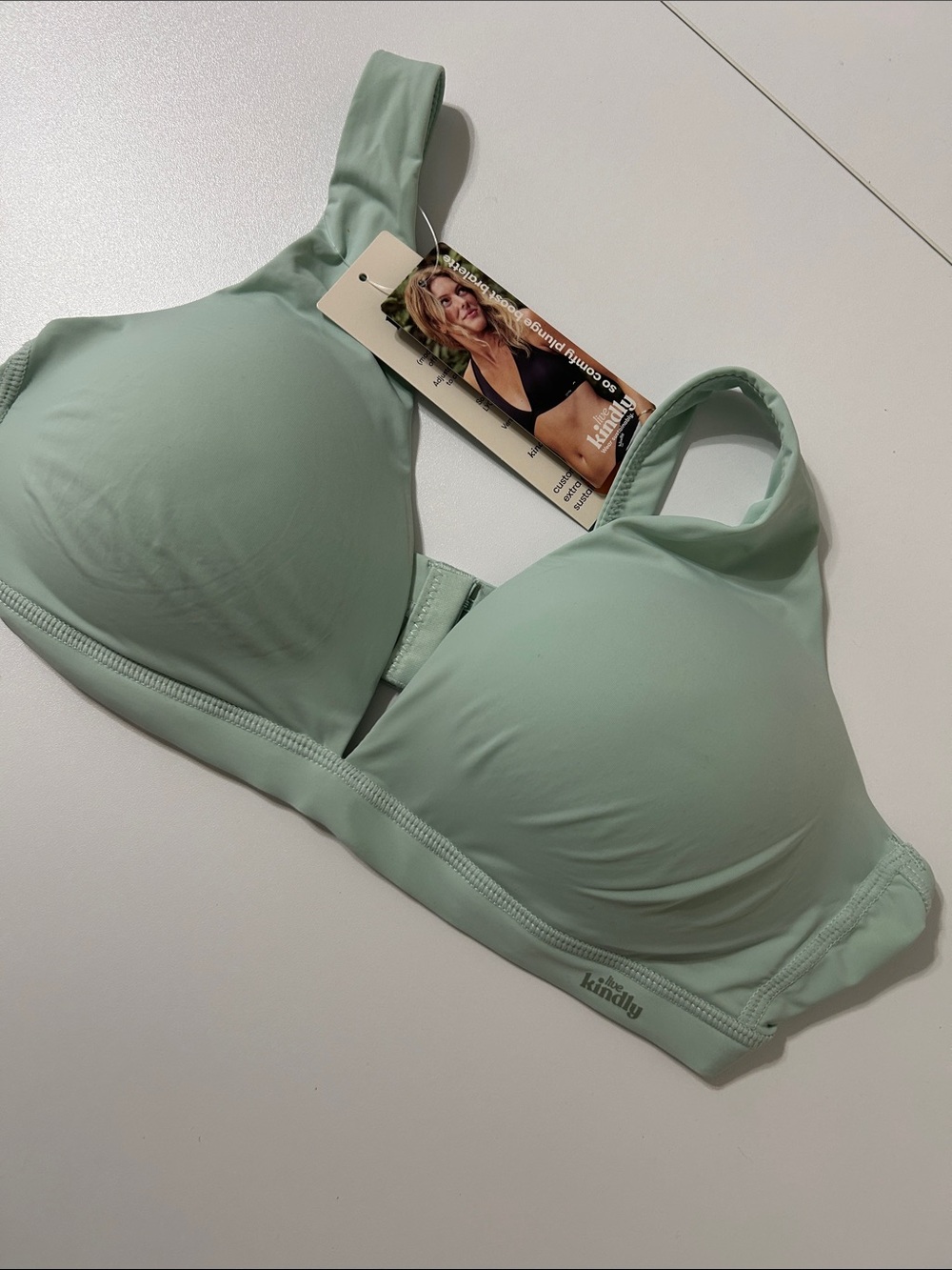 Kindly Light Green Wireless Comfort Bra